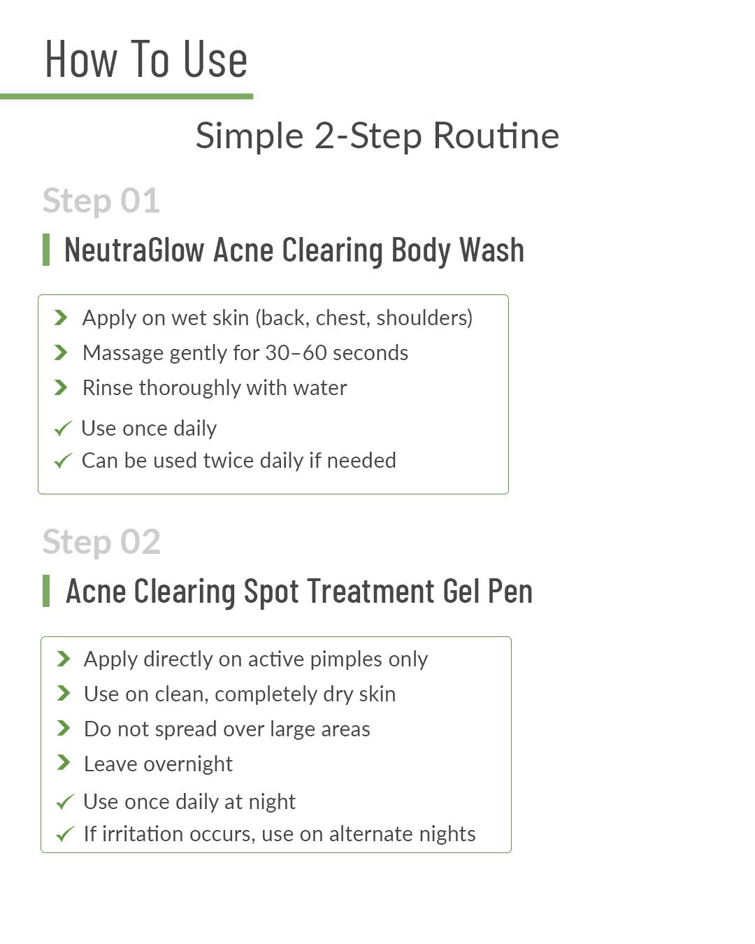 Clinical Body Acne Treatment Kit